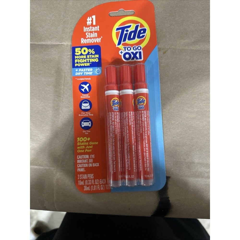 Tide To Go Instant Stain Remover Pen Portable Laundry Stain Solution 3 Count